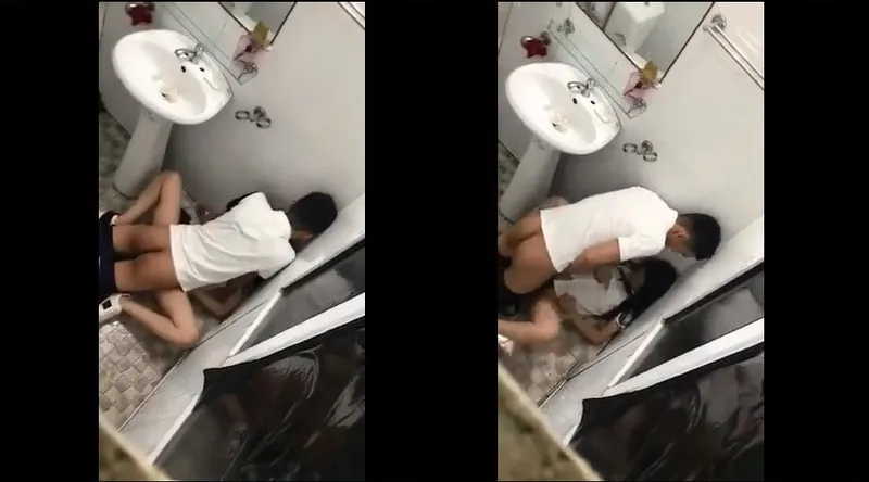 Bạn gái say xỉn và thằng bồ trong phòng tắm nhà hàng